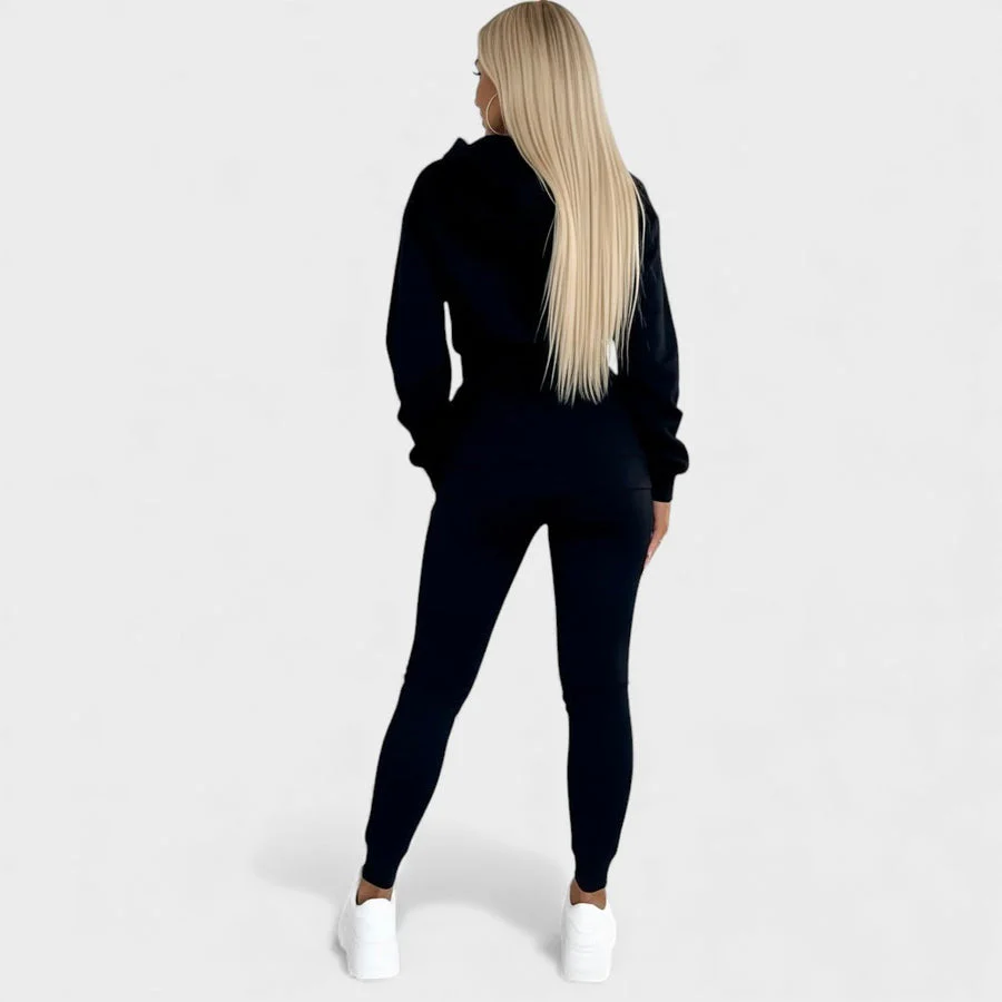 Maayan - Set Casual Composto da Felpa Con Cappuccio a Maniche Lunghe e Pantaloni - Image 8