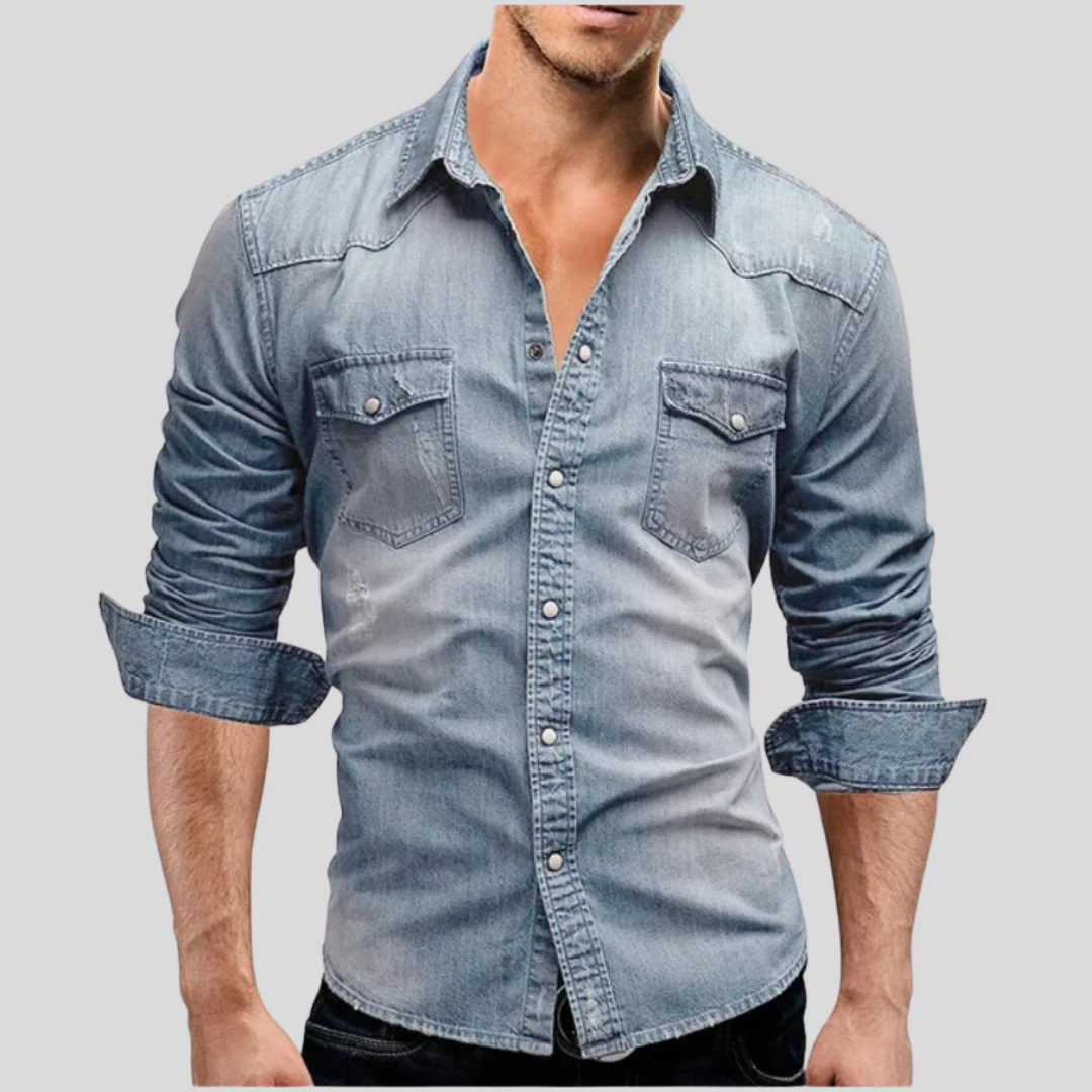 Macewan - Camicia In Denimo Elegante