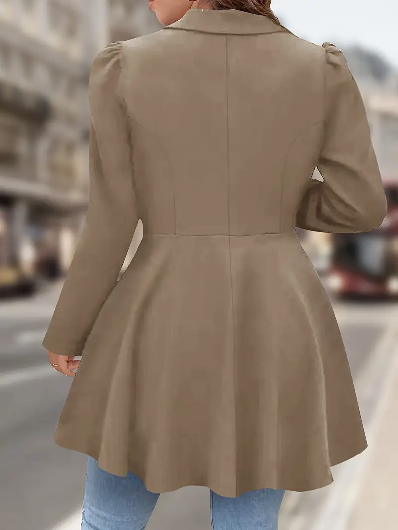 Mackayla - Elegante Blazer a Maniche Lunghe Con Bottone Singolo - Image 5