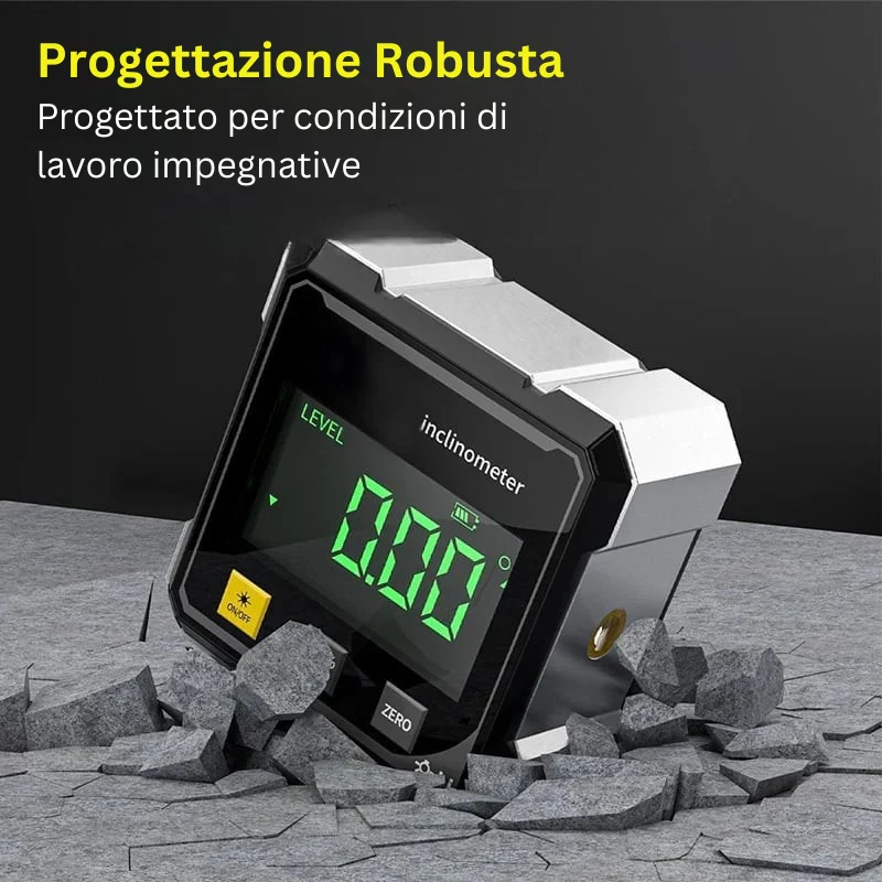 MagPro - Goniometro Digitale Magnetico a 4 Lati Con Laser - Image 10