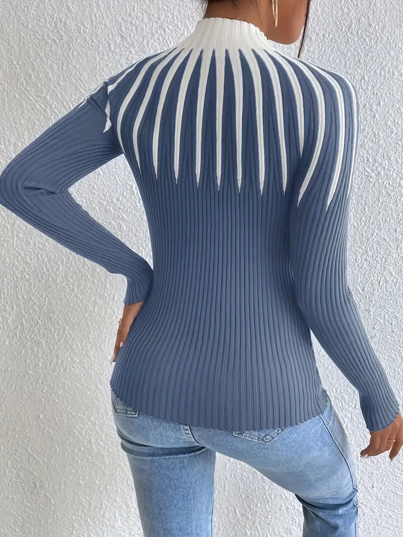 Maider - Elegante Maglione a Maniche Lunghe Con Collo Alto - Image 17