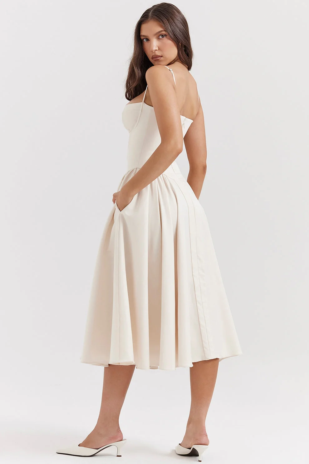 Maissa - Abito Midi Elegante Senza Maniche - Image 11