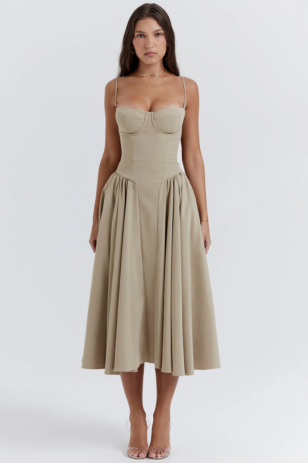 Maissa - Abito Midi Elegante Senza Maniche - Image 4