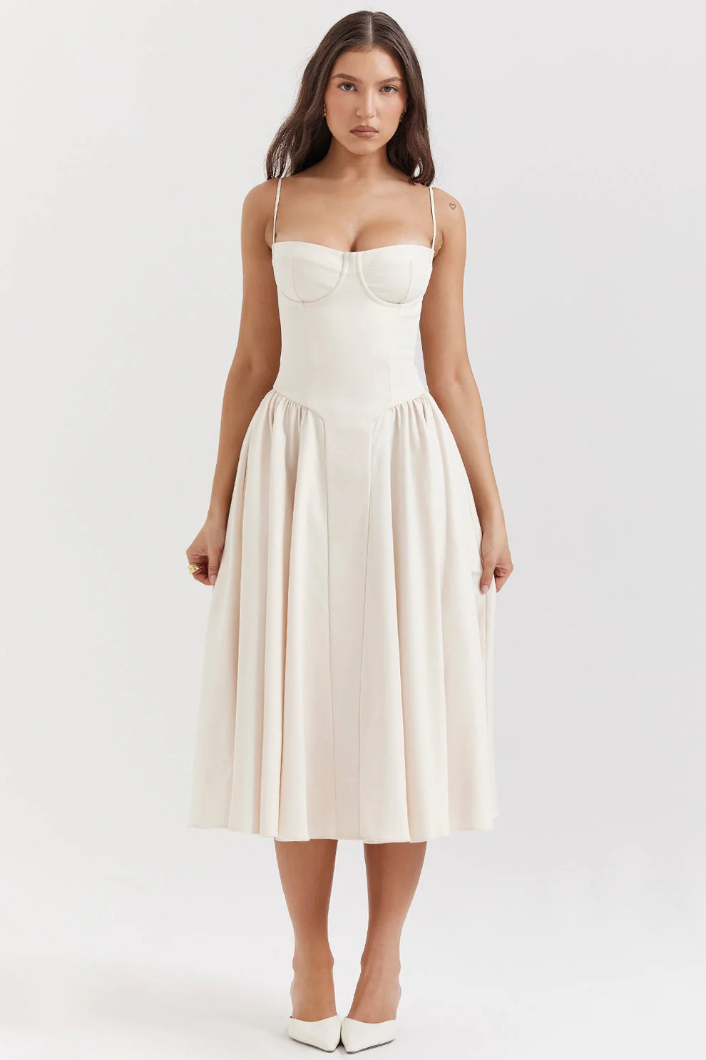 Maissa - Abito Midi Elegante Senza Maniche - Image 9