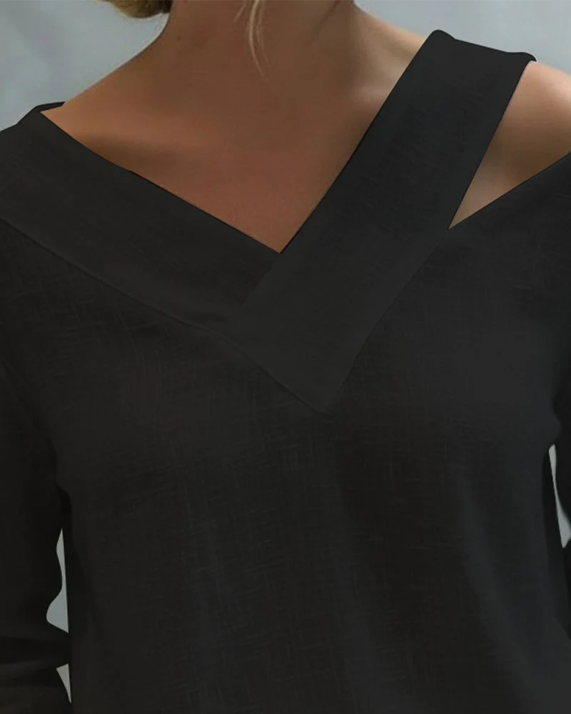 Makeeta - Elegante Top Con Scollo a V e Spalline - Image 5