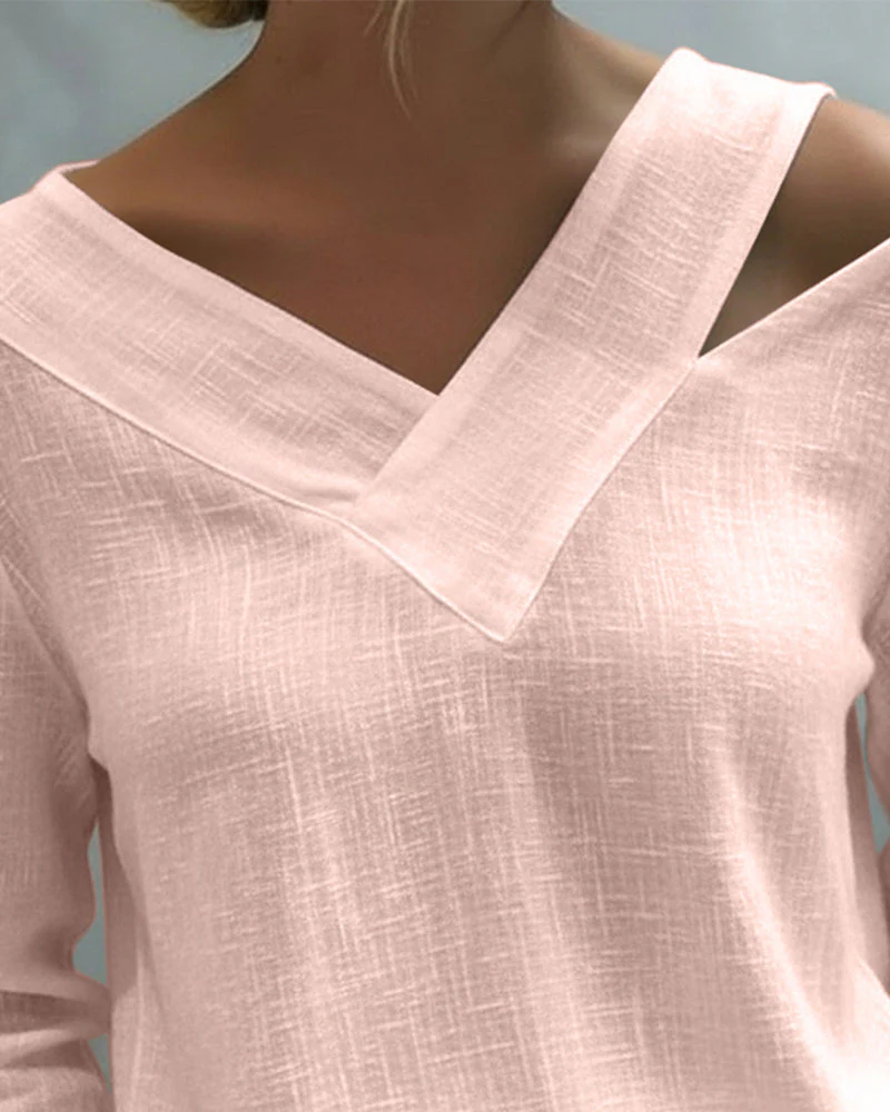 Makeeta - Elegante Top Con Scollo a V e Spalline - Image 7