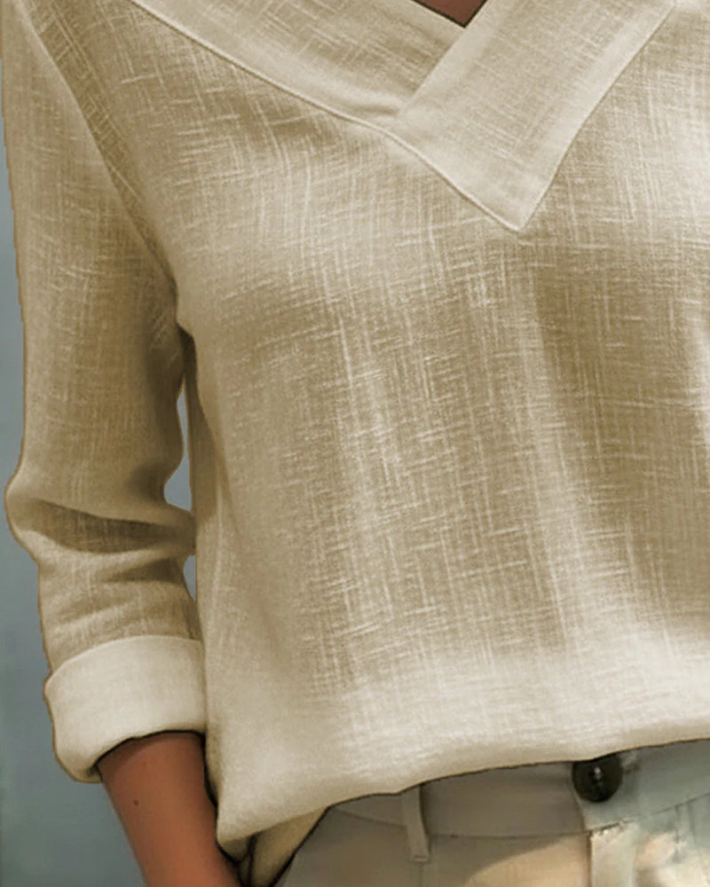 Makeeta - Elegante Top Con Scollo a V e Spalline - Image 9