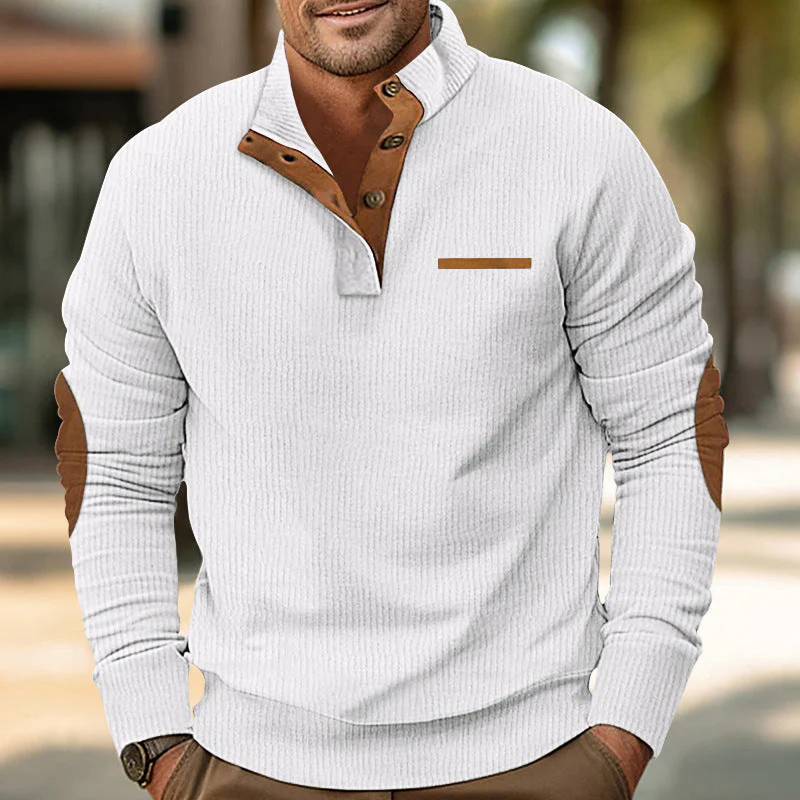 Malcolm - Maglione Lavorato a Maglia a Maniche Lunghe