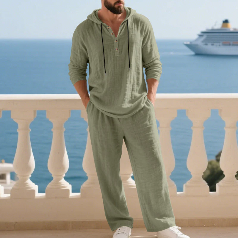 Maoray - Set Casual Con Felpa Con Cappuccio e Pantaloni - Image 5