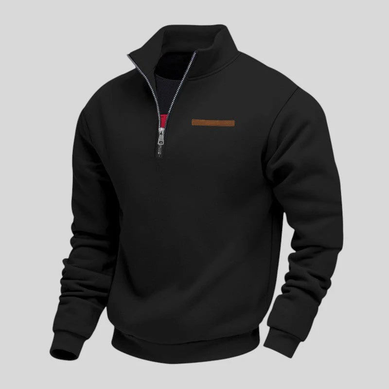 Marcus - Felpa Informale Con Zip a Un Quarto - Image 9