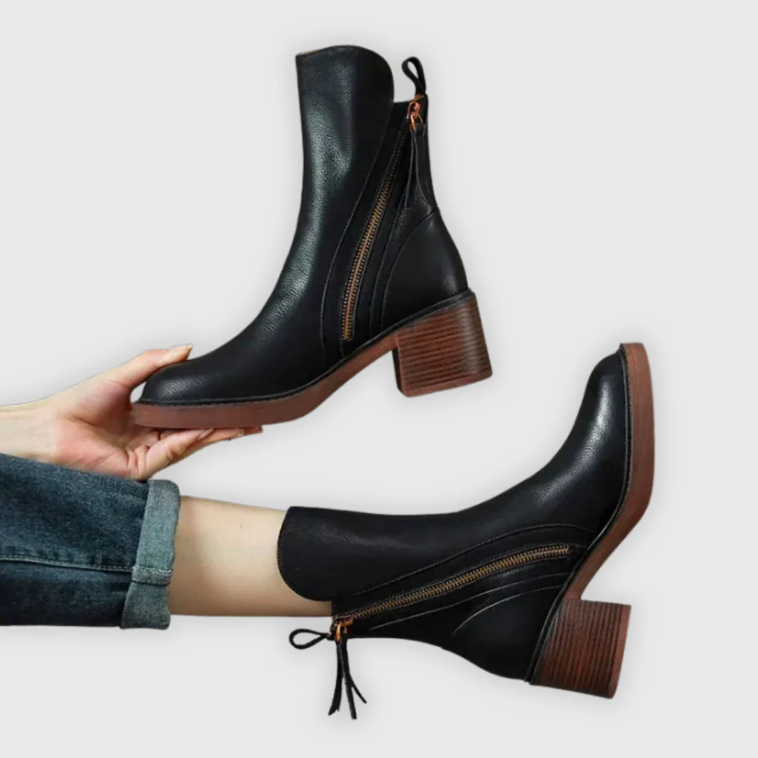 Marcy - Eleganti Stivaletti Con Tacco Blocco
