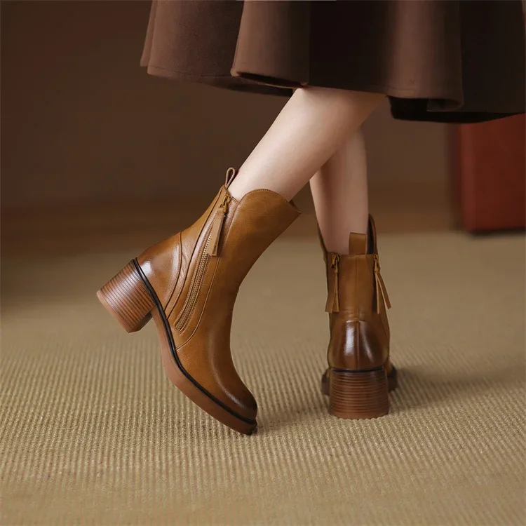 Marcy - Eleganti Stivaletti Con Tacco Blocco - Image 9