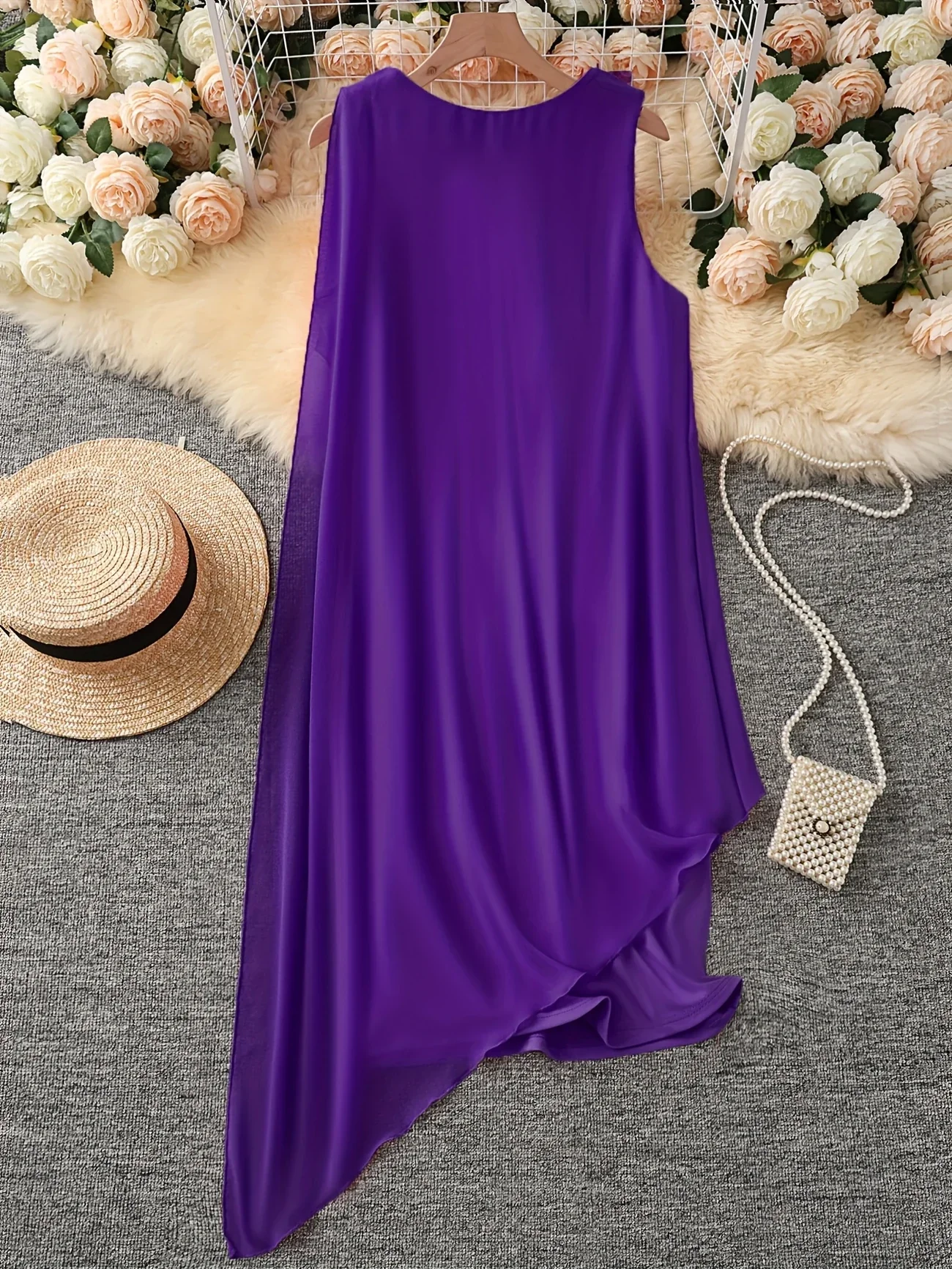 Maren - Elegante Abito Midi Senza Maniche - Image 16