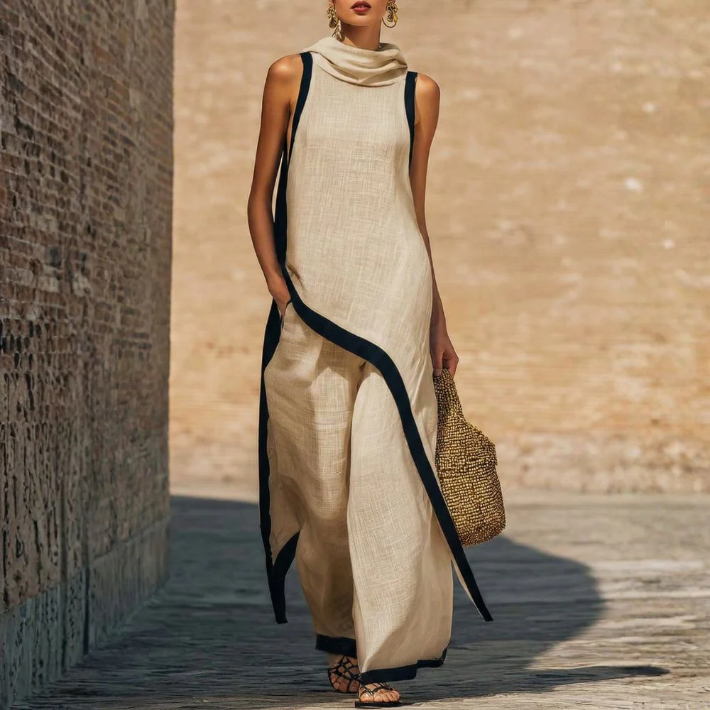 Mariane - Elegante Completo in Lino - Image 3