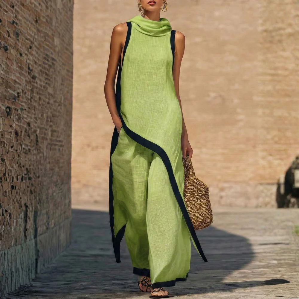 Mariane - Elegante Completo in Lino - Image 4