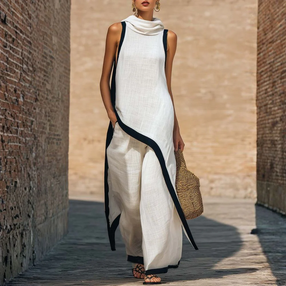 Mariane - Elegante Completo in Lino - Image 6