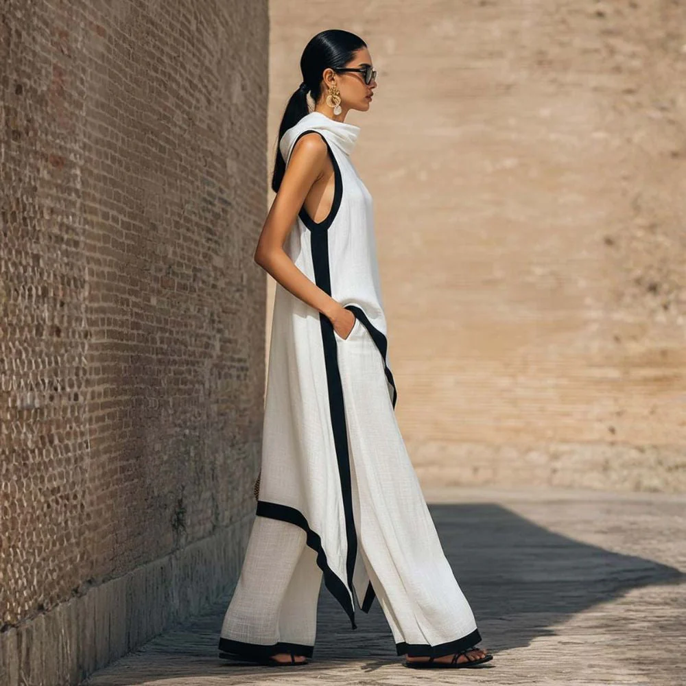 Mariane - Elegante Completo in Lino - Image 7