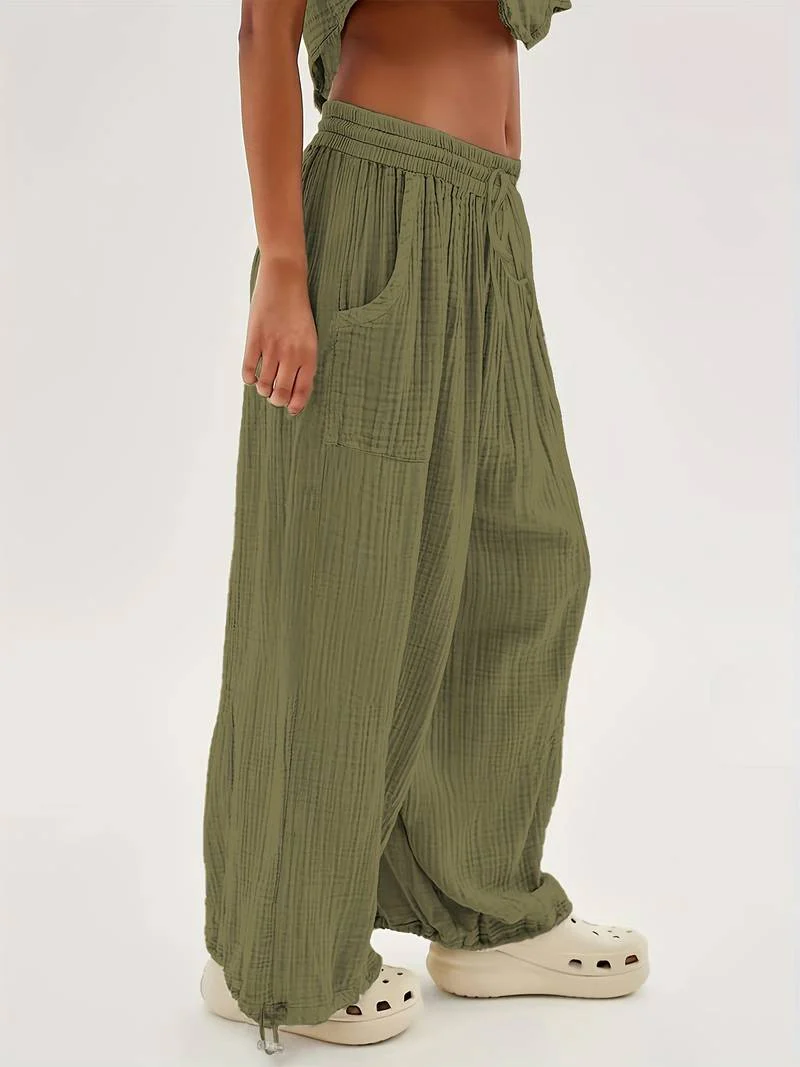Marielle - Pantaloni Casual a Gamba Larga Lunghezza Alla Caviglia - Image 5