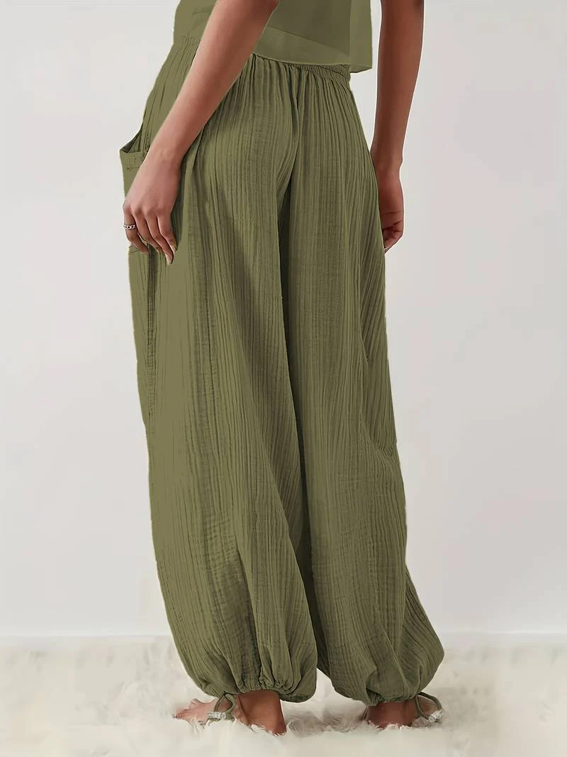 Marielle - Pantaloni Casual a Gamba Larga Lunghezza Alla Caviglia - Image 6