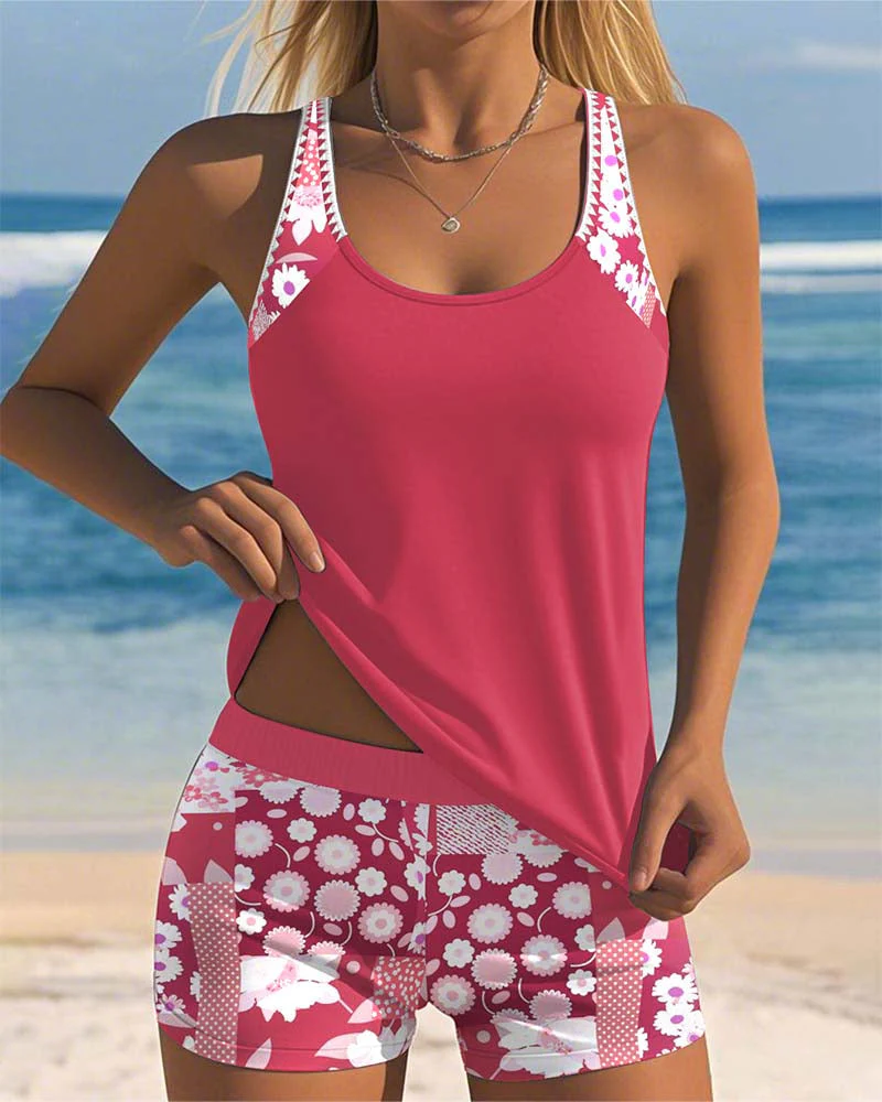 Maritta - Costume Da Bagno Stampato In Lino - Image 2