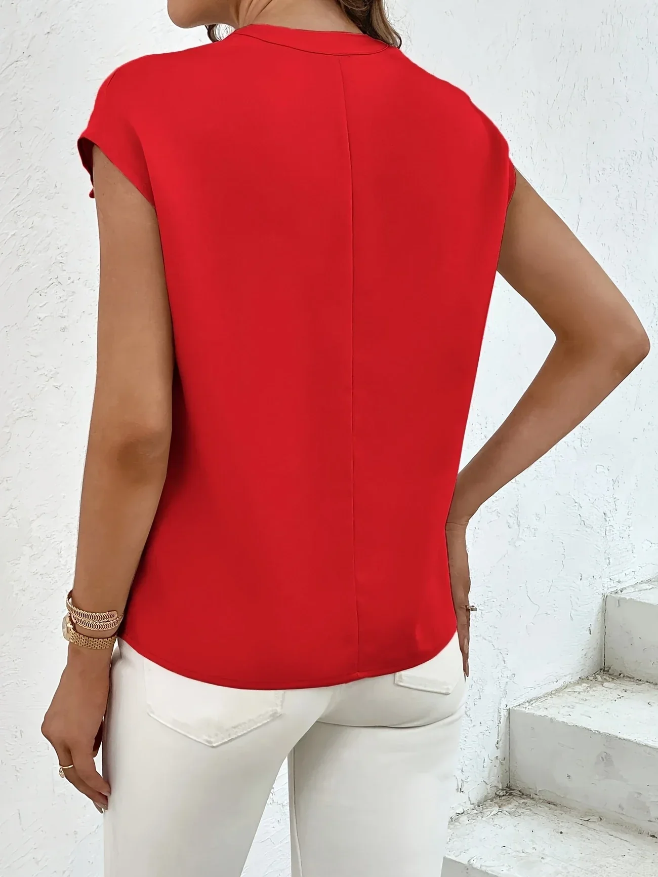 Marquita - Camicia Casuale Estiva A Maniche Corte Con Tasche - Image 11