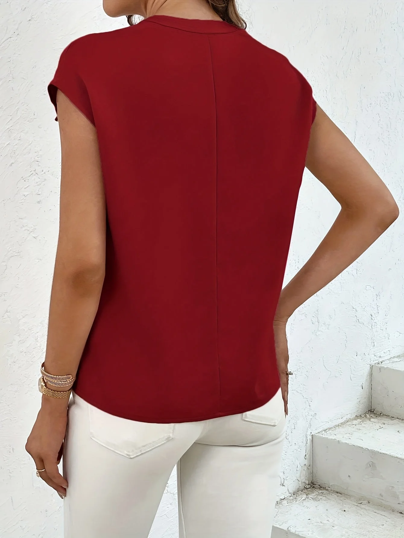 Marquita - Camicia Casuale Estiva A Maniche Corte Con Tasche - Image 15
