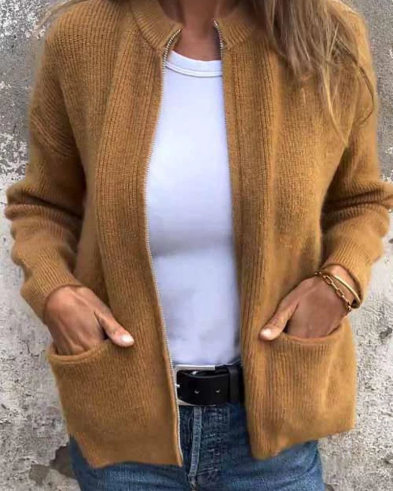 Marsha - Cardigan Autunnale Con Cerniera - Image 2