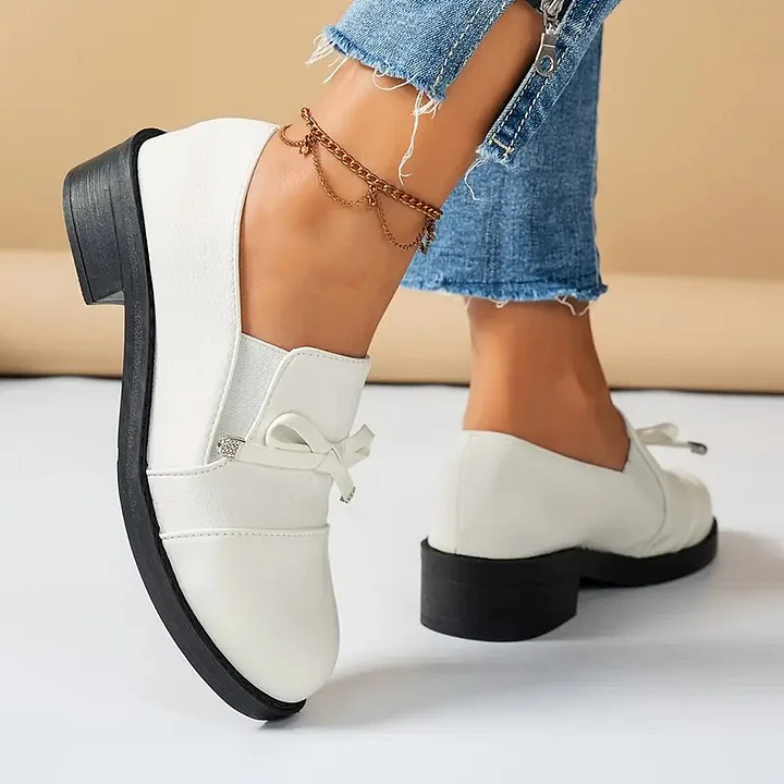 Marvina - Elegante Mocassino Con Punta Arrotondata e Fiocco Decorativo - Image 7