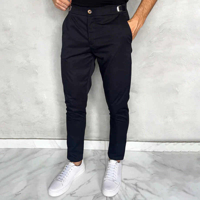 Matan - Pantaloni Classici Elasticizzati Slim Fit - Image 3