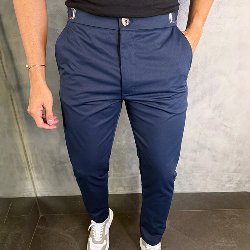 Matan - Pantaloni Classici Elasticizzati Slim Fit - Image 5