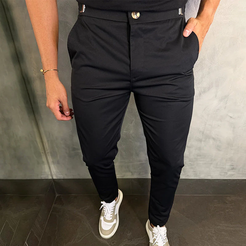 Matan - Pantaloni Classici Elasticizzati Slim Fit - Image 6
