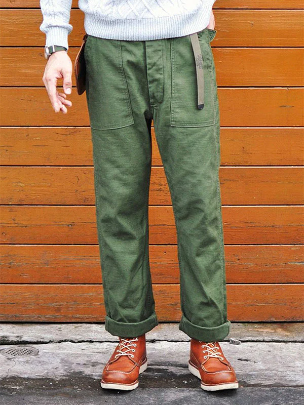 Matheos - Pantaloni Ispirati Allo Stile Militare OG-107