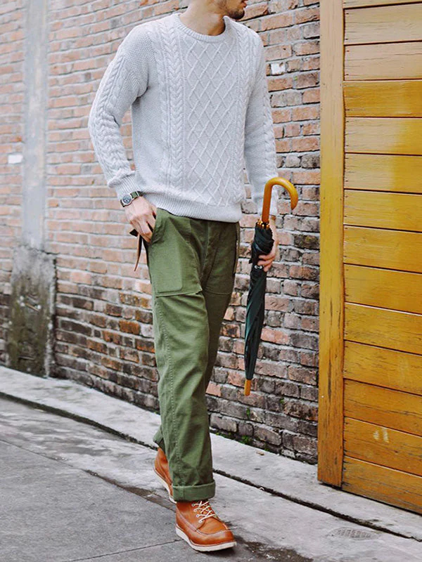 Matheos - Pantaloni Ispirati Allo Stile Militare OG-107 - Image 4