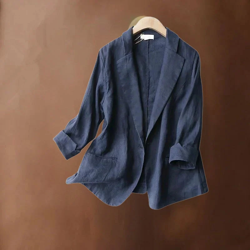 Mavis - Elegante Blazer In Lino - Image 3