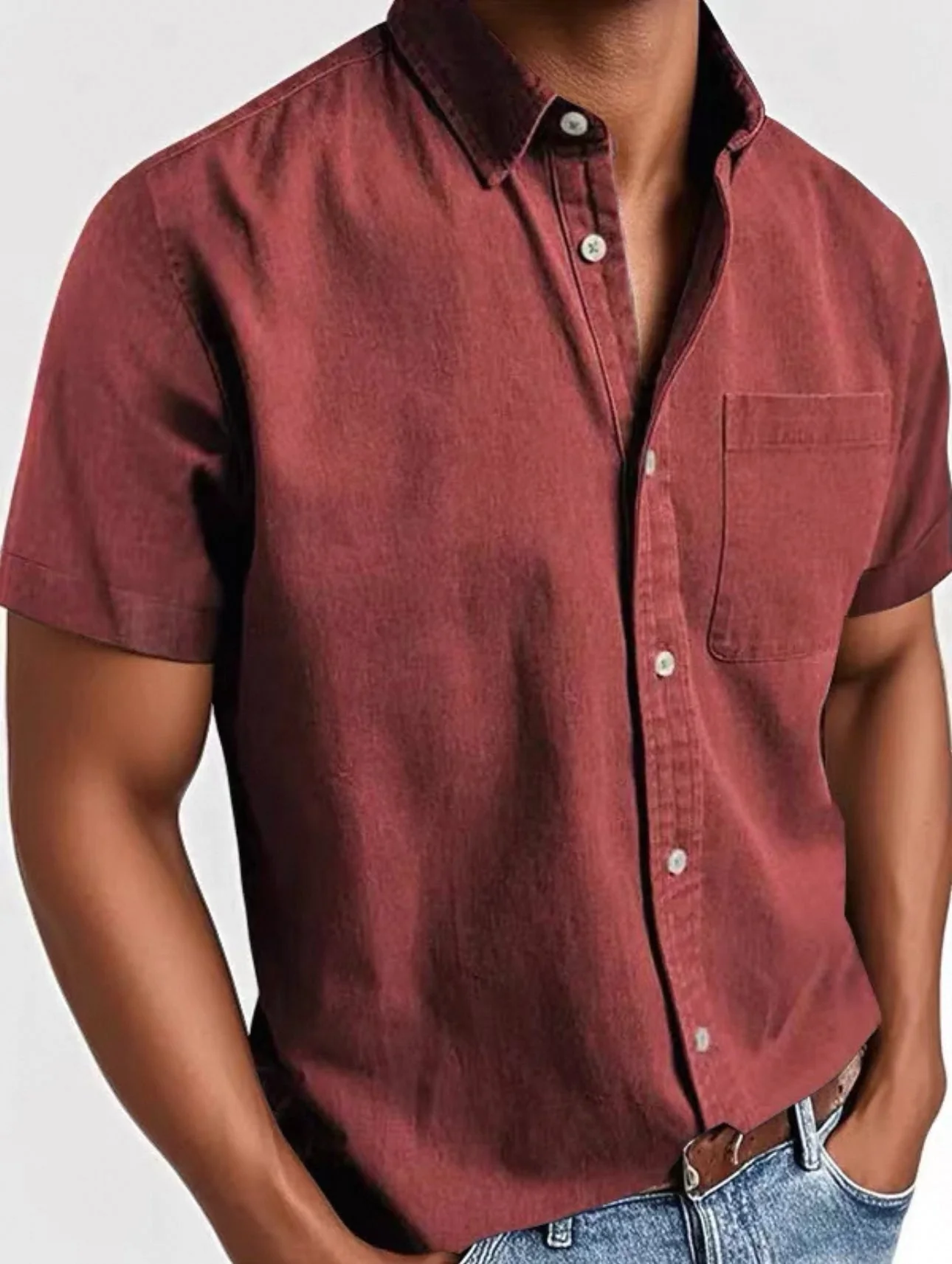 Maxence - Camicia Estiva a Maniche Corte - Image 5