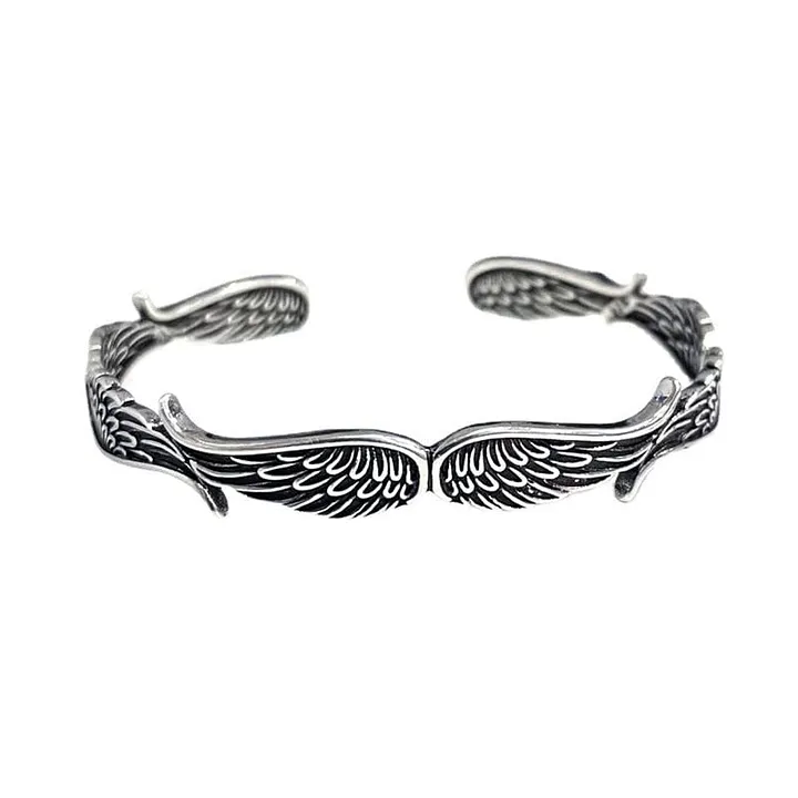 Maynard - Bracciale vintage con ali d'angelo in Argento - Image 3