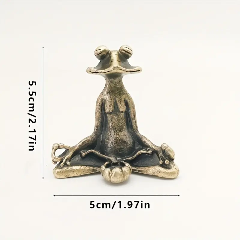 Meditoad - Elegante Portaincenso a Forma Di Rana In Metallo - Image 8