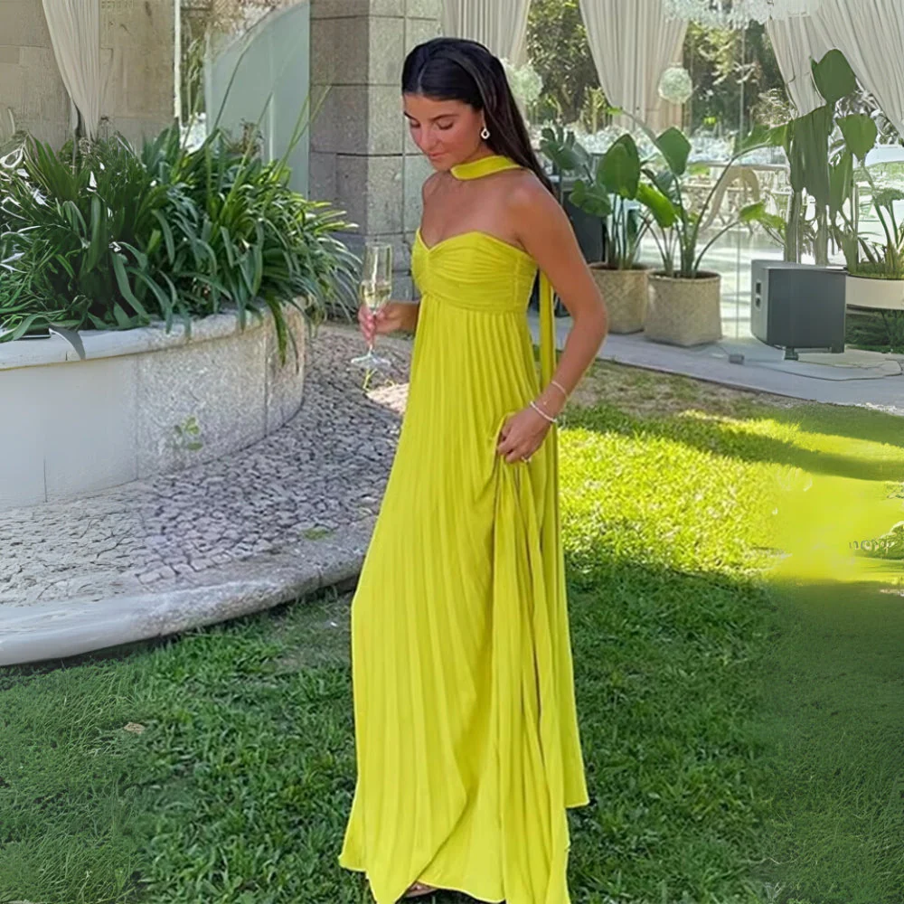 Melista - Elegante Abito Lungo Plissettato - Image 2