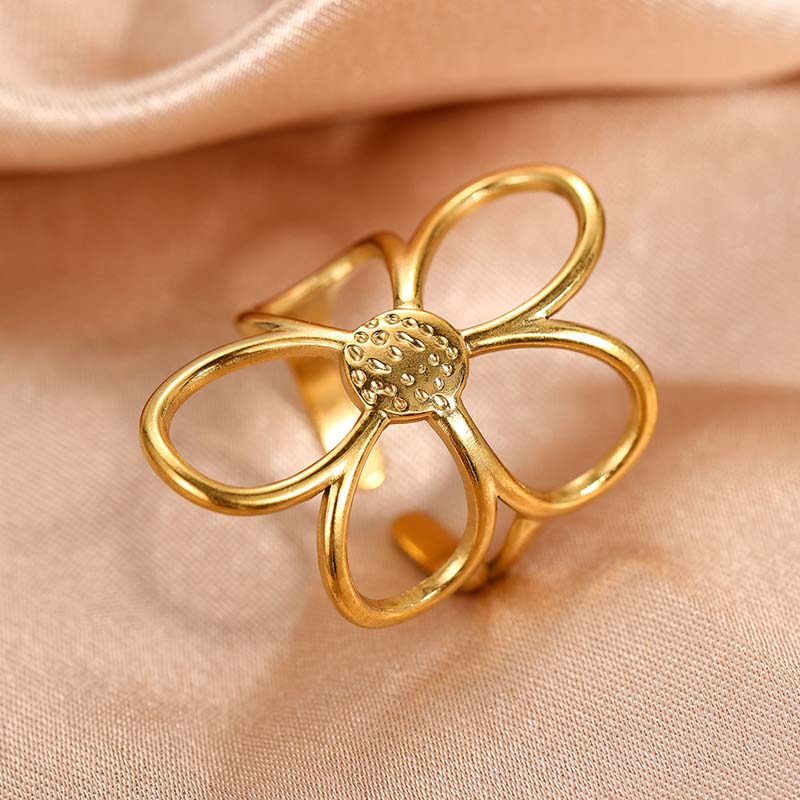 Meloni - Anello Regolabile Ispirato Alla Margherita - Image 2