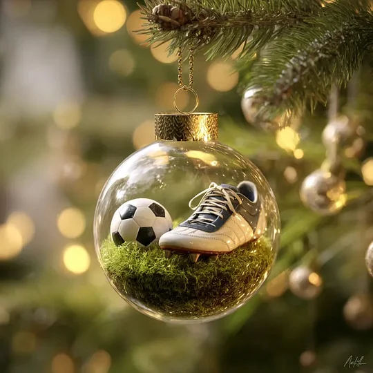MerryBall - Palla di Vetro Decorativa Natalizia in Stile Sportivo - Image 8