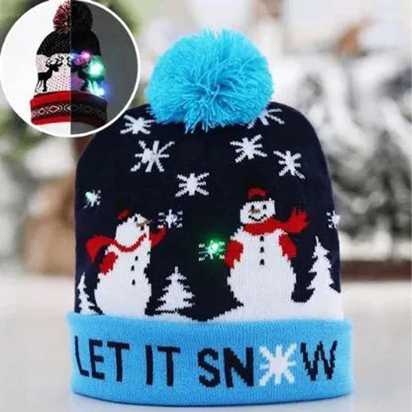MerryGlow - Cappello Natalizio Lavorato a Maglia con Luci - Image 2
