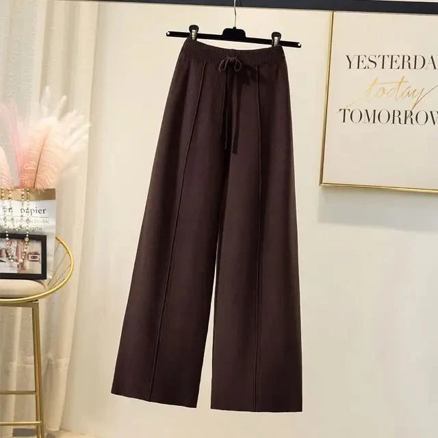 Mieke - Pantaloni a Vita Alta In Maglia - Image 4