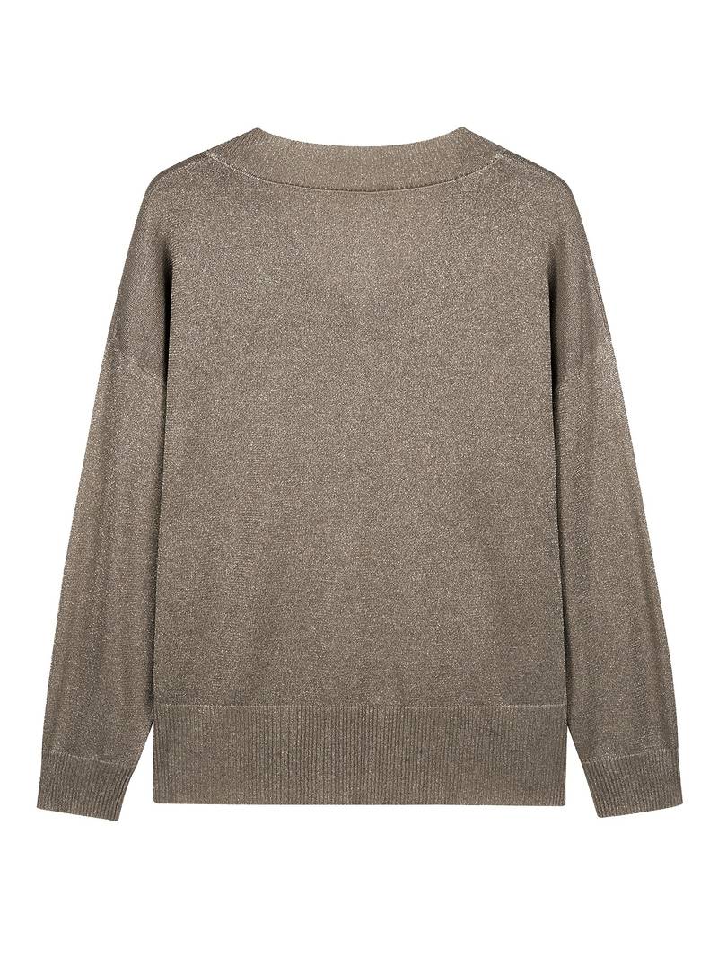 Migle - Maglione a Maniche Lunghe Con Scollo a V - Image 9