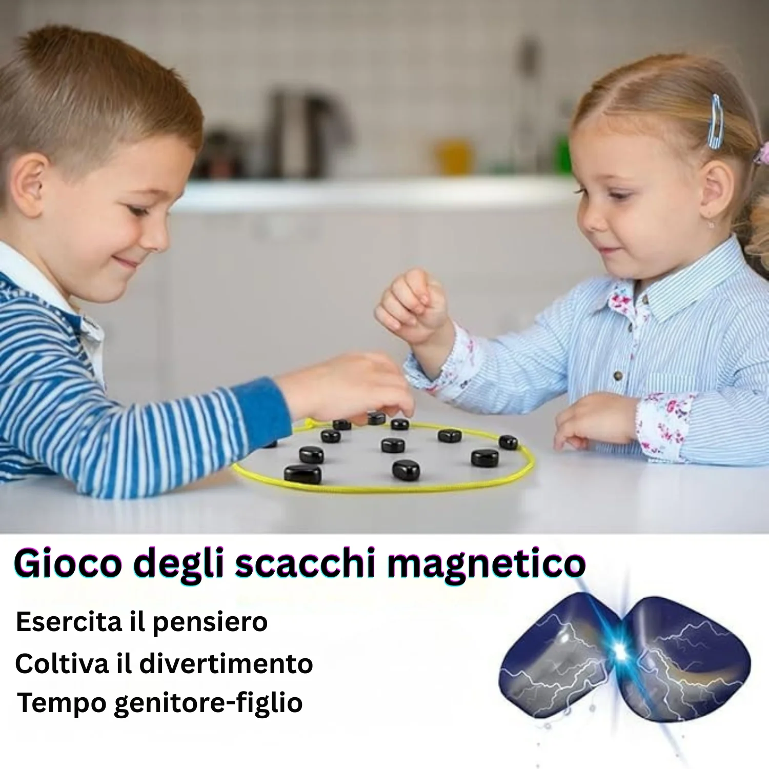 MindSpark - Set Di Scacchi Magnetici Divertente Gioco Di Strategia Per Bambini e Famiglie - Image 13