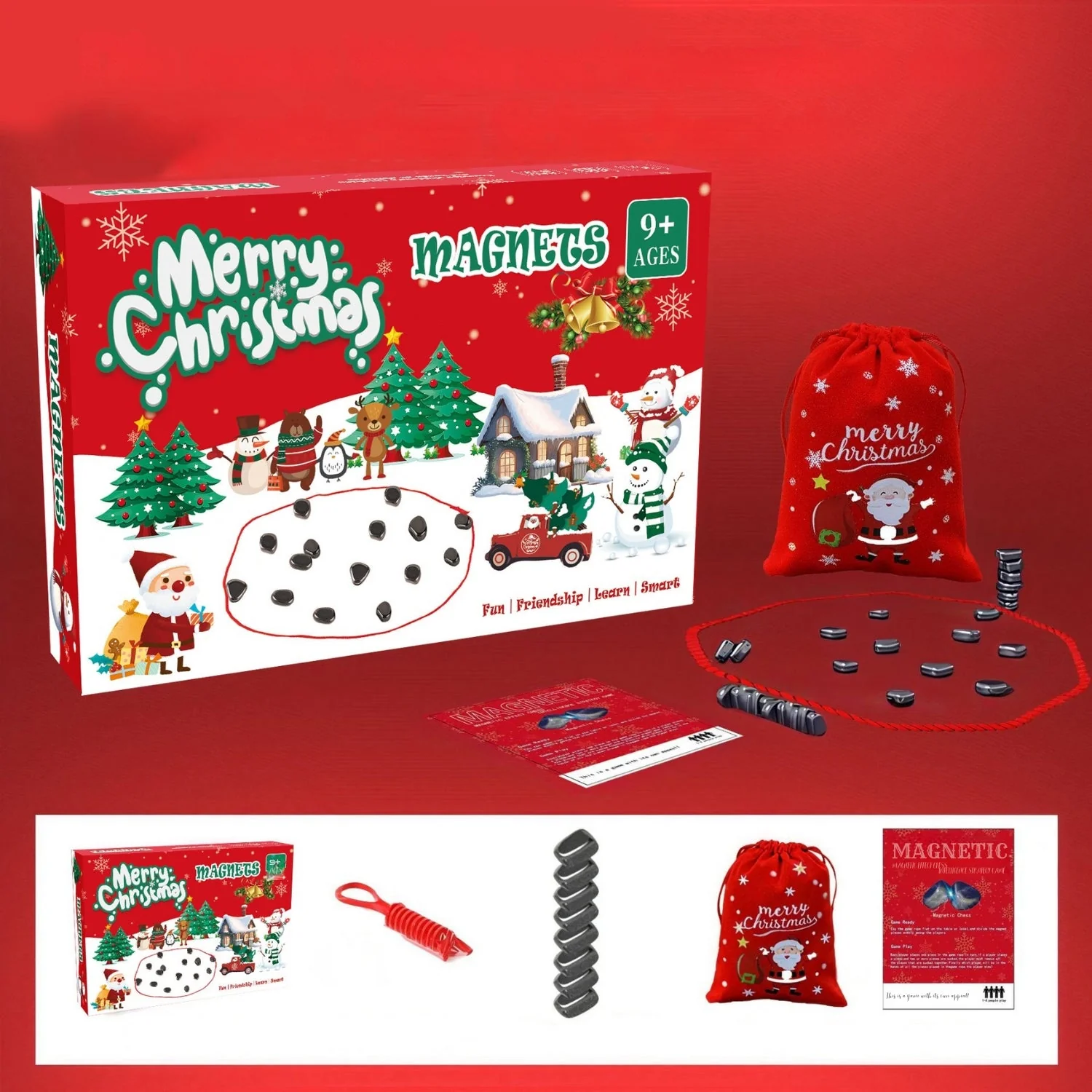 MindSpark - Set Di Scacchi Magnetici Divertente Gioco Di Strategia Per Bambini e Famiglie - Image 2