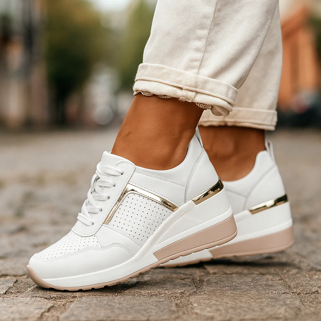 Mirin - Comode Scarpa Da Ginnastica Con Zeppa