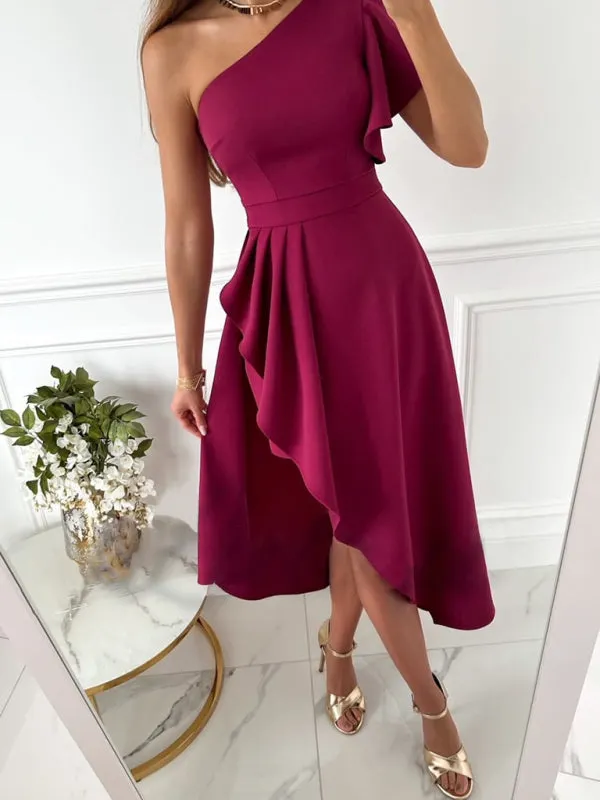 Mirina - Elegante Abito Monospalla - Image 13