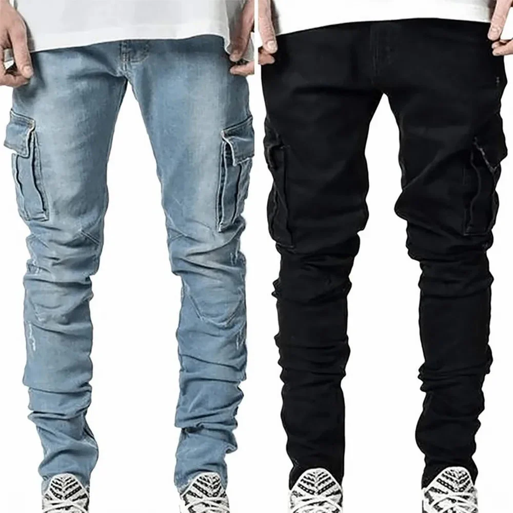 Mondriaan - Jeans Elasticizzati Con Tasche Multiplo - Image 5