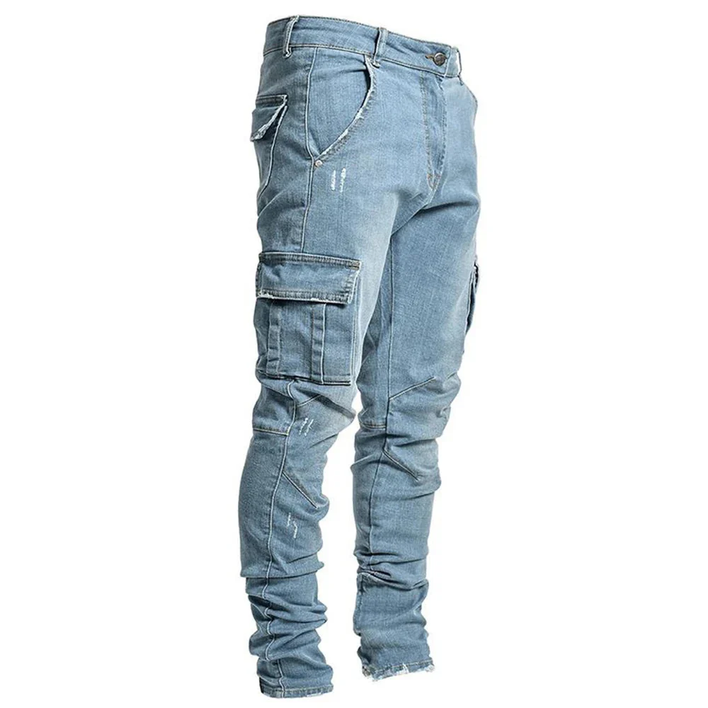 Mondriaan - Jeans Elasticizzati Con Tasche Multiplo - Image 7