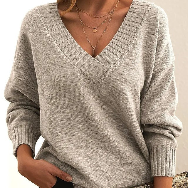 Mordane - Elegante Maglione a Maniche Lunghe Con Scollo a V - Image 6
